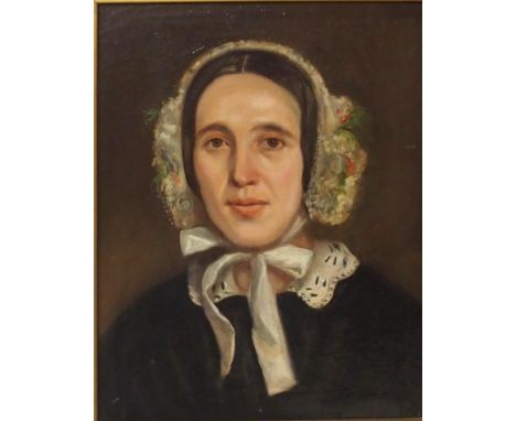 BRITISH SCHOOL&nbsp;Portrait head and shoulders, oil on canvas, 47 x 37cm Condition Report:Available upon request