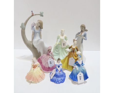 Assorted figures including Coalport, Royal Doulton and Nao Condition Report:Available upon request