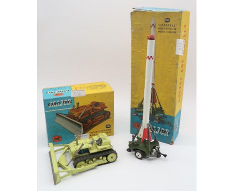 CORGI CORPORAL GUIDED MISSILE LAUNCHER 1112, Euclid TC-12 Tractor 1102,various other used vehicles and a jigsaw puzzle (a lot
