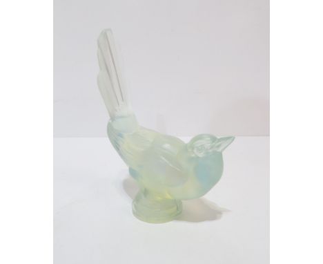 A Sabino glass model of a bird, possibly a car mascot Condition Report:Available upon request