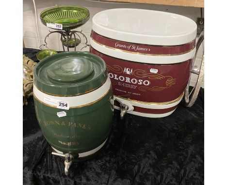 CERAMIC PUB COUNTER  SHERRY &amp; BAR BARREL