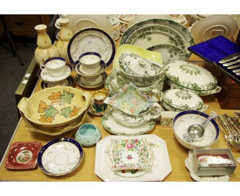 An early 20th century part tea service formerly of the Jessop family of Butterly Hall Ripley; Royal Doulton Lynn pattern dinn