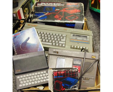 Vintage computing including a boxed ZX81 Personal Computer; another loose; ZX81 Basic Programming; a Sinclair ZX 16K Ram, box