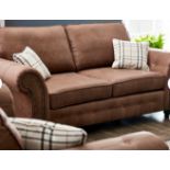 Bodnar 2 Seater Faux Leather Loveseat-ER47-RRP£699.99-At home in traditional interiors, this two-