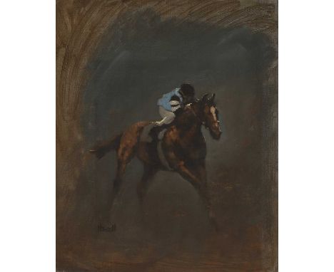 ▲ Peter Howell (1932-2024) Racehorse with jockey upsigned 'Howell' l.l., oil on canvas60 x 50cmCondition ReportFramed: 75.5 x