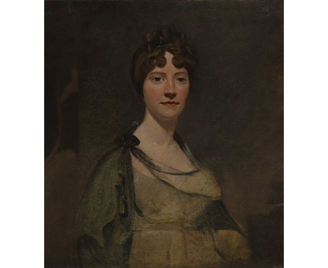 Attributed to Benjamin Marshall (1768-1835) Portrait of a lady, bust-length, in a green dressoil on canvas66 x 58.5cm, unfram