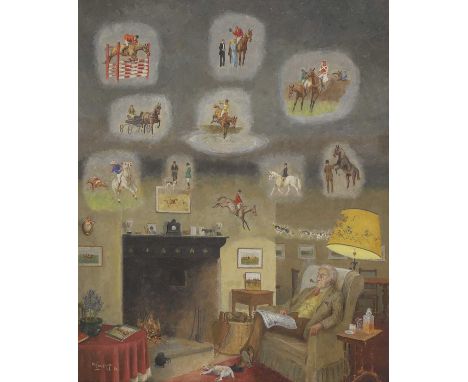 Nigel Lovett (20th century) 'Memories are Made of This'signed and dated 'N LOVETT 84' l.l., oil on canvas66 x 56cmProvenance: