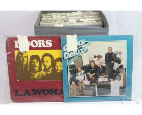 Vinyl - Collection of around 50 Rock and Pop LPs to include The Doors, Bad Company, Van Morrison, Bob Dylan, David Bowie etc,