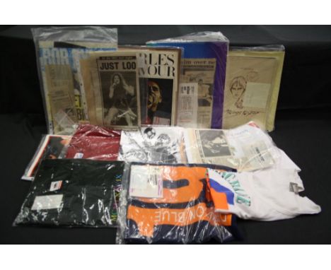 Music Tour T shirts - group of  tees, programmes and tickets to include Pet Shop Boys, Simply Red, Phil Collins, Simple Minds