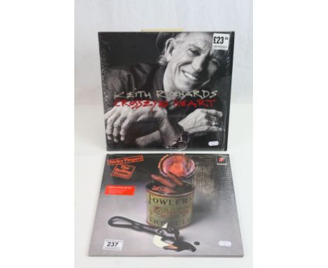 Vinyl - The Rolling Stones special ltd edn Sticky Fingers LP Estereo plus Keith Richards Crosseyed Heart LP, both appearing u