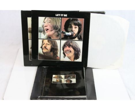 Vinyl - The Beatles Let It Be box set (PXS 1) dark green label and red Apple logo on rear sleeve. Includes Get Back book with