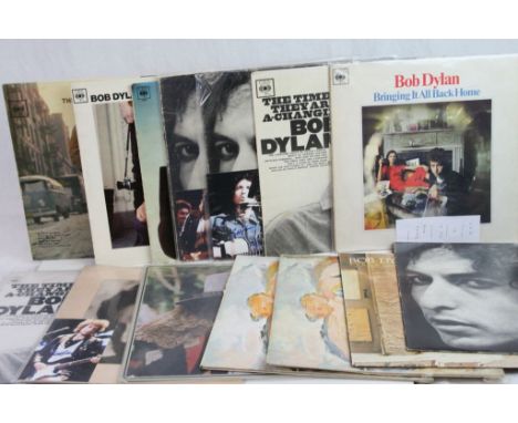 Vinyl - Collection of 14 Bob Dylan LPs to include Hard Rain, Bringing It All Back Home, Skyline, The Times They Are a Changin