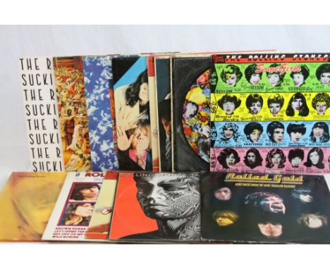 Vinyl - 14 Rolling Stones LPs to include Precious Stones picture disc, others include No 1 (sleeve very poor), No 2, Some Gir
