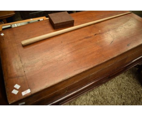 A vintage fold out bar billiards table and accesories
122cm by 122cm approx when unfolded.