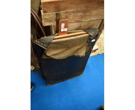 A vintage portable drawing board in leather case