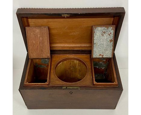 A Mahogany Tea Caddy AF
