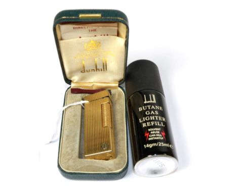 A Dunhill ''Rollagas'' lighter, box and accessories 