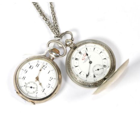 A Turkish Market full hunter pocket watch, signed Longines, Nacib K D Jezvedjian Constantinople, inside case stamped Longines