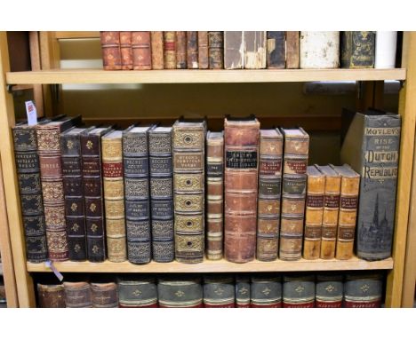 BINDINGS:&nbsp;collection of 16 vols, largely 19thc calf bound history and literature, mostly 8vo, generally in good conditio