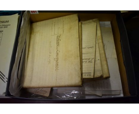 CHICHESTER, DOCUMENTS &amp; EPHEMERA:&nbsp;collection of 19th century ephemera relating to Chichester, manuscript documents o