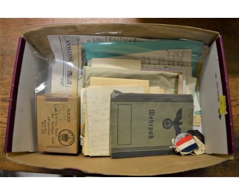 WORLD WAR II:&nbsp;a small quantity of correspondence, photographs, documents, etc, to include ALS from Capt A R (Dick) Coope