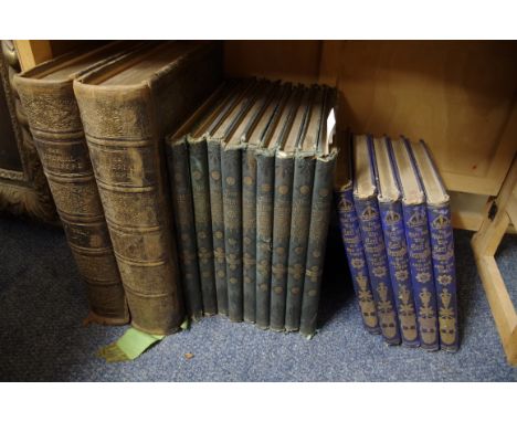 LARGE FORMAT:&nbsp;'The Imperial Shakespeare': 2 vols, large folio, circa 1890: contemporary calf gilt, rubbed and worn: TOGE