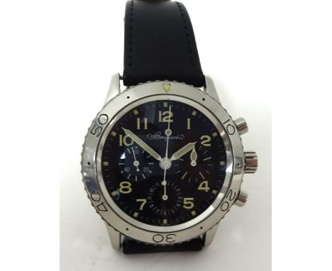 Brequet, Type XX Aeronavale. A stainless steel gentlemans automatic Wristwatch, circa 1996, reference 3800ST/92/3W6, case 269