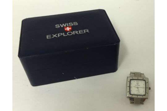 swiss explorer quartz watch