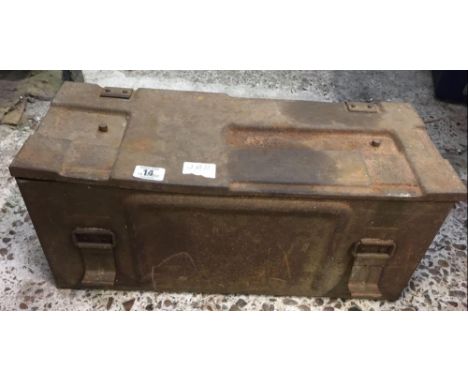 METAL AMMO BOX WITH VARIOUS TOOLS