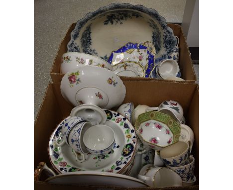 Ceramics - a Corona Ware Woodstock part dinner service comprising plates, bowls, serving plates, etc; a Limoges single tier c