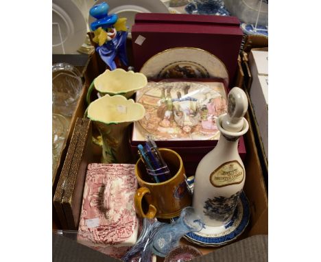 Ceramics and Glass - a Masons Ironstone vista cheese dish and cover; a Caithness glass paperweight, Pink Champagne, certifica