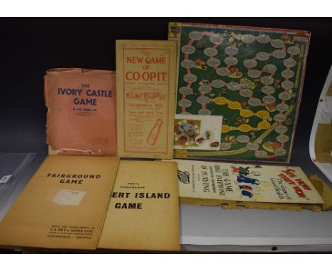 Advertising Games - Boots See How They Won the Game of Health;  others Gibbs Ivory Castle;  C.W.S Co-opit;  Frys Desert Islan