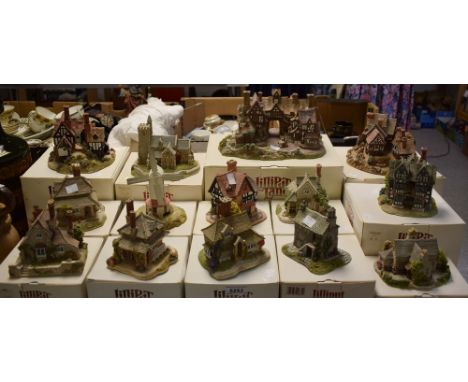 A Lilliput Lane model of The King Arms; others, Tudor Court, Ship Inn, Chiltern Mill, Rose Cottage, The Priest's House, Sweet