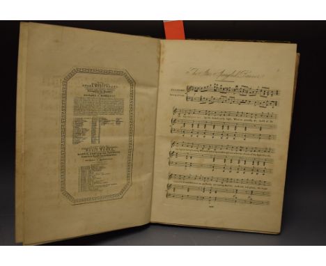 Musical Sammelband - an arrangement of 19th century sheet music, comprising The Star Spangled Banner, National American Song,