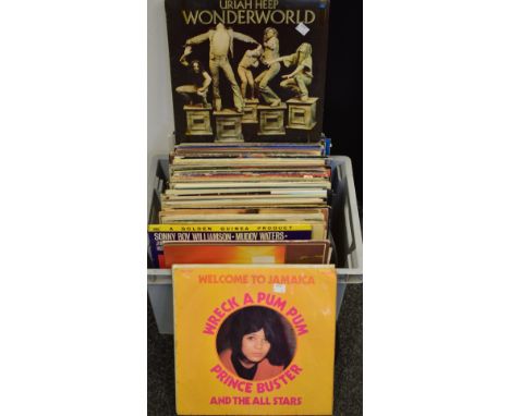 Vinyl LP's - an extensive collection including Prince Buster; Bob Dylan; Uriah Heep; Eric Clapton; etc.; quantity