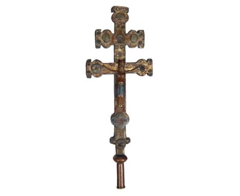 Processional or Altar Cross. Limoges, France. Romanesque. Second quarter of the 13th century.An important processional or alt