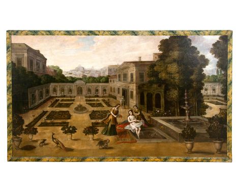Juan de la Corte (Antwerp, circa 1585 - Madrid, 1662)"David and Bathsheba"Oil on canvas. 152.2 x 189 cm.Published in the cata