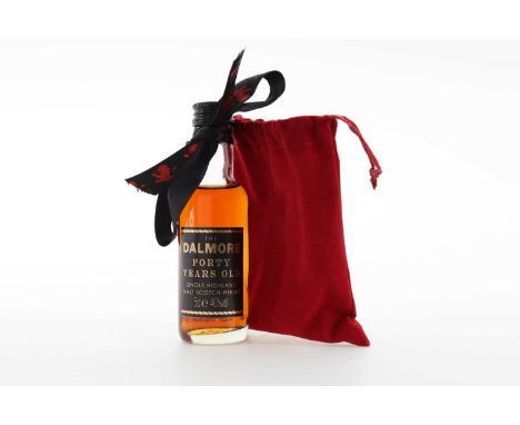 DALMORE 40 YEAR OLD MINIATURE HIGHLAND SINGLE MALT  40% ABV / 5cl  Dalmore have worked hard to position themselves as one of 