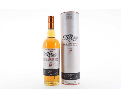 ARRAN 12 YEAR OLD CASK STRENGTH BATCH #1 ISLAND SINGLE MALT  Bottled: 09/2011One of only 12,000 bottles released54.1% ABV / 7