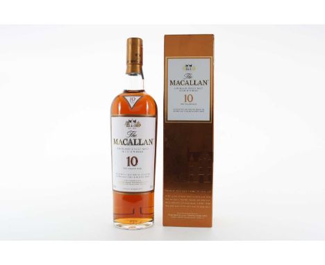 MACALLAN 10 YEAR OLD SPEYSIDE SINGLE MALT  40% ABV / 70cl  There are few distilleries in the world quite so revered as Macall