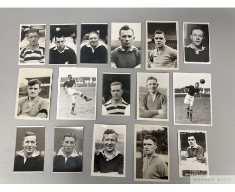 A fine collection of 52 Manchester United original player portrait photographs from the 1920s and 1930s. including many issue