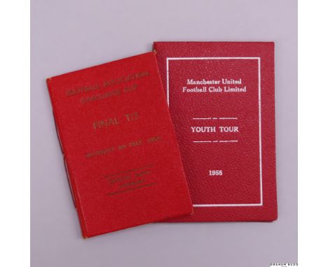 Two official Manchester United player itineraries originally owned by John Doherty, the first for the continental Youth Tour 