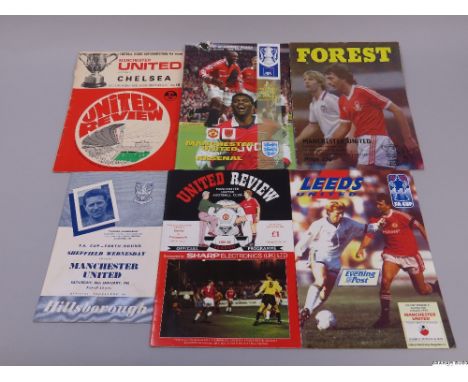 A selection of Manchester United Cup tie match day programmes home and away from 1961 to 2007, Includes F.A. Cup Forth round 