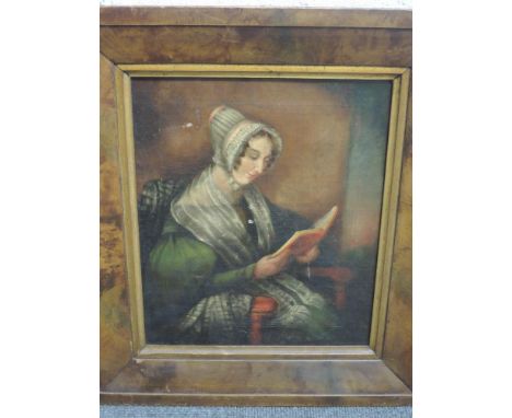 An oil painting, portrait study possibly Dorothy Wordsworth, 43 x 35cm, plus frame
No evidence to confirm or deny who the sit