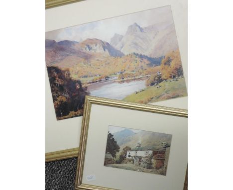 Four prints, after William Heaton Cooper, inc Ullswater from Gowbarrow Fell, 20 x 31cm, each plus frame and glazed