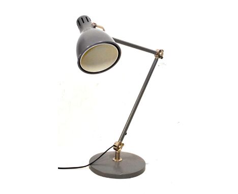 Vintage style grey adjustable desk lamp  