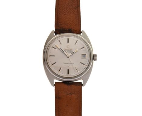 Omega - Gentleman's stainless steel Constellation automatic chronometer, Officially Certified, the silvered dial with calenda