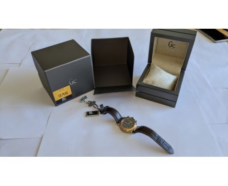 GC (Guess Collection) watch with GC branded box, product code X90005G2S, 100M water resistant, sapphire crystal, in stainless