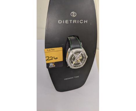 Dietrich Organic Time Watch model OT-3. RRP £1,150. Includes Dietrich branded display stand and branded box pack. Water resis