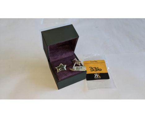 Pair of men's silver Rockstar cufflinks with box. RRP £250This is the first of a series of sales comprising the total assets 